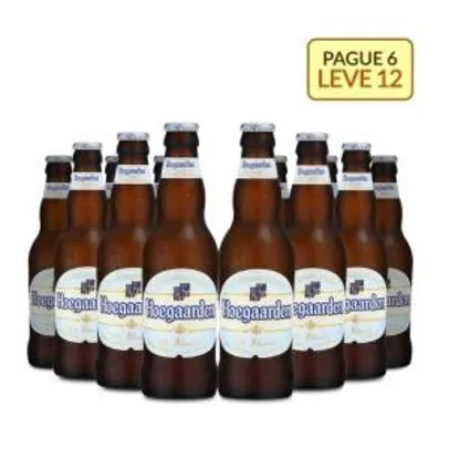[Empório da Cerveja] Kit Hoegaarden White 330ML - Na Compra de 6, Leve 12 Garrafas por R$ 59