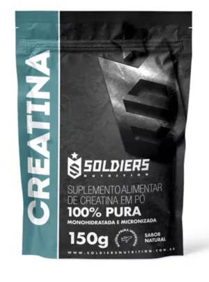 Creatina Pura Monohidratada 150g Soldiers Nutrition Sem sabor