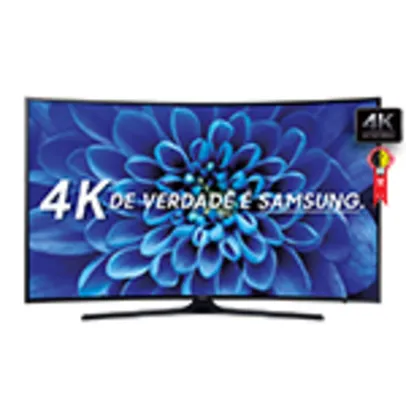 Smart TV 40" Tela Curva Ultra HD 4K UN40KU6300GXZD WiFi, 2 USB, 3 HDMI, Controle Smart, Gamefly, 120Hz Motion Rate - Samsung por R$ 2242