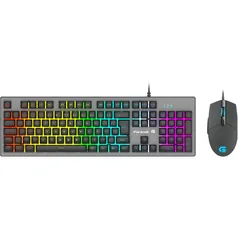 Kit Gamer Fortrek Teclado Semi-Mecânico + Mouse