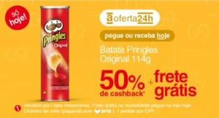 [AME 50%] pringles original 114g - R$8