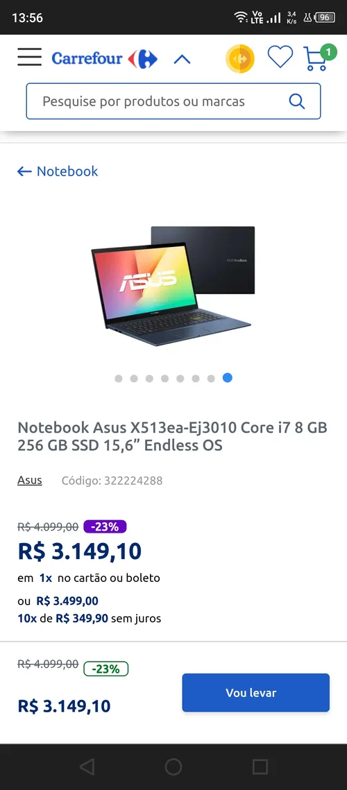 Imagem na descrição da promoção