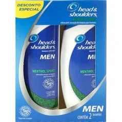 2 Kits Shampoo Head & Shoulders Menthol 200 ml com 2 unidades