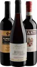 Kit especial com os três melhores vinhos tintos | R$110 + frete grátis