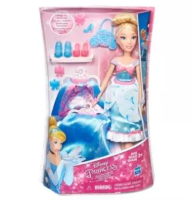 Boneca Cinderela com acessórios | lindos vestidos |Hasbro 79.99