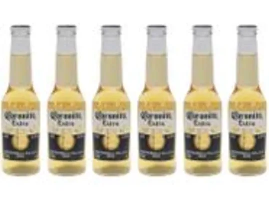 Cerveja Corona Coronita Extra Lager 6 Unidades 210 ml