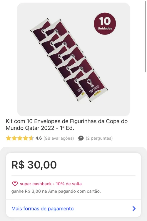 Imagem na descrição da promoção