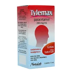 PARACETAMOL - TYLEMAX GOTAS 15ML | R$ 1,49