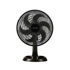 Ventilador Ventisol Turbo Eco 30 cm, 52 Watts, 6 Pás, Preto