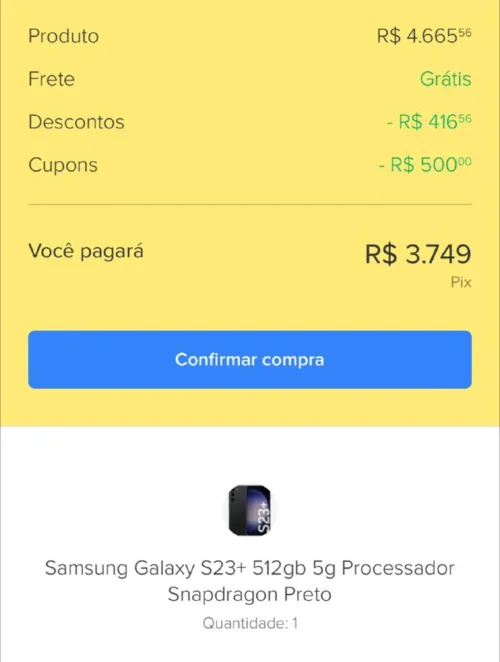 Imagem na descrição da promoção