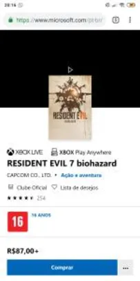RESIDENT EVIL 7 biohazard - R$87