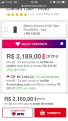 (CC Ameri+Ame R$1.541) Smartphone Samsung Galaxy S9 Dual Chip Android 8.0 Tela 5.8" Octa-Core 2.8GHz 128GB 4G Câmera 12MP R$1.926