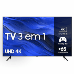 [Cliente Ouro] Smart TV Samsung 58 Polegadas 4K C7700 2023 Processador Crystal 4K Gaming Hub