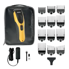 Máquina de Cortar Cabelo Wahl Hair Cut Beard DIY com 10 Pentes de Corte Bivolt | R$131