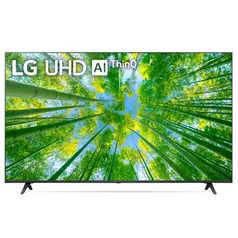 Smart TV LG 50 Polegadas 4K, UHD, HDR, Inteligência Artificial, Thinq, Preta, Bivolt - 50UQ8050PSB