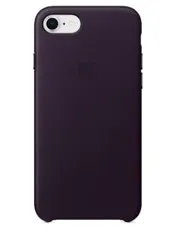 Capa Para iPhone 8/7 Em Couro Apple Dark Aubergine