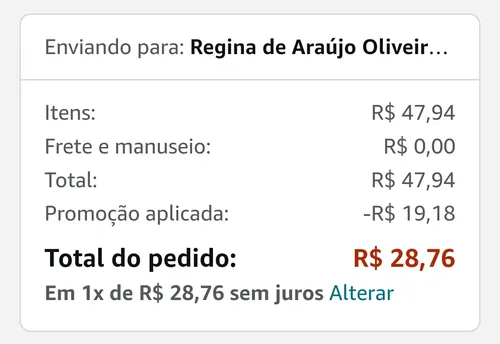 Imagem na descrição da promoção