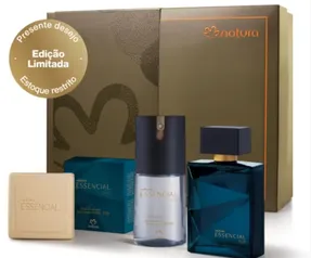 [ 1ª COMPRA ] Presente Natura Essencial Oud Masculino - Deo parfum + Desodorante Corpotal + Sabonete