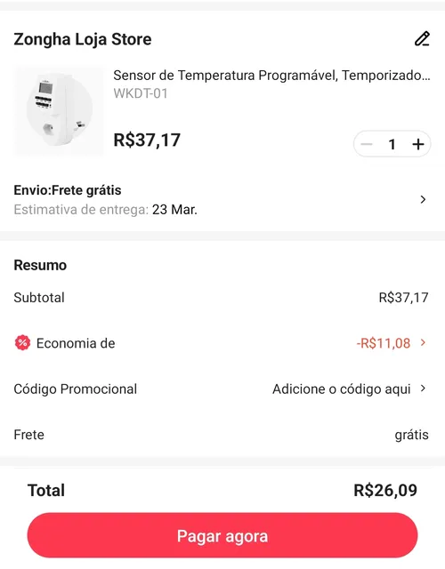 Imagen na descrição da promoção