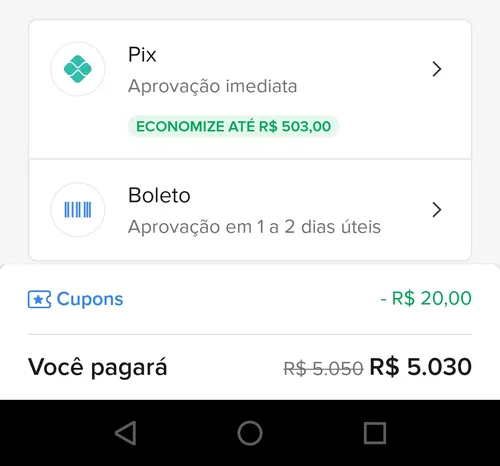 Imagem na descrição da promoção