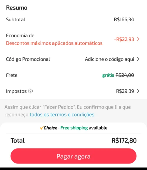 Imagem na descrição da promoção