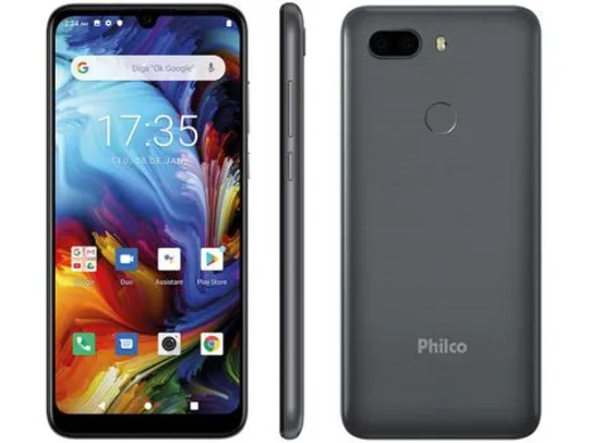 Smartphone Philco HIT MAX 128GB Space Grey 4GB RAM | R$ 836
