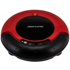 Aspirador Robô de Pó Multilaser HO041 3 em 1 Bivolt 30W - Vermelho/Preto | R$ 368