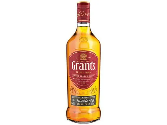 [Cliente OURO + App] Whisky Grants escocês Triple Wood 750ml | R$49
