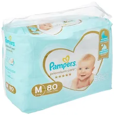 [Cashback de R$80] Pampers Fraldas Premium Care M 80 Unidades