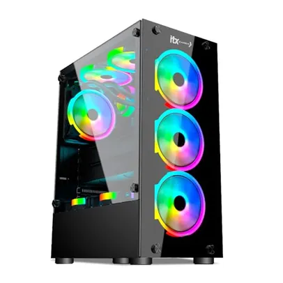 PC Gamer ITX Arena, Ryzen 5 5600G, Radeon™ Graphics Vega 7, 16GB Ram, SSD 480GB, Gabinete RGB