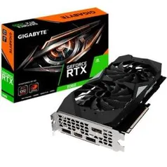 Placa de Vídeo Gigabyte NVIDIA GeForce RTX 2060 WindForce OC 6G, GDDR6 - R$1599