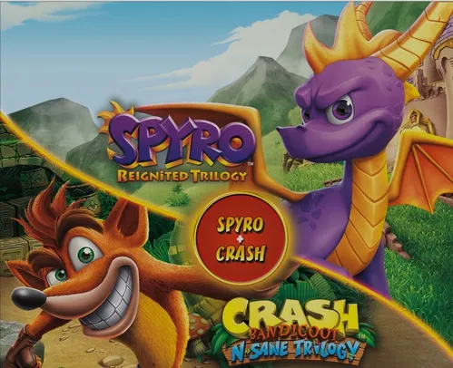 PSN Pacote de jogo Spyro™ + Crash Remastered | R$148