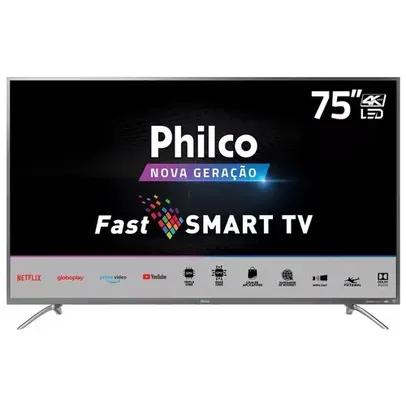 Smart TV Philco 75” PTV75E30ST 4K LED - Netflix