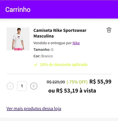 Imagem na descrição da promoção