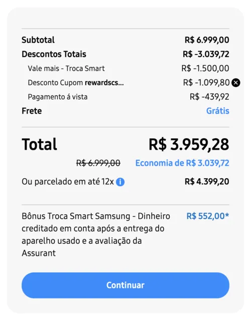 Imagem na descrição da promoção