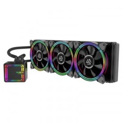 Water Cooler Alseye H360 Black, 360mm, RGB, Intel-AMD | R$476