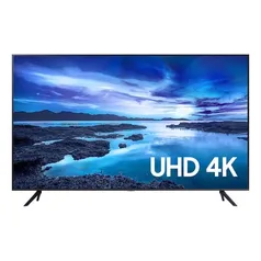 Smart TV Samsung UHD Processador Crystal 4K 58AU7700 Tela sem limites Visual Livre de Cabos 58"