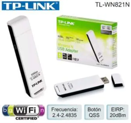 [Walmart] Adaptador wifi TP-LINK WN821N - R$ 40,41.