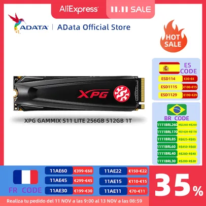 [11.11] SSD 512GB m2 Adata XPG gammix s11