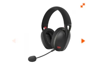 Headset Gamer Redragon Ire, Wireless, Drivers de 40mm, Black, H848