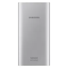 Bateria Externa Samsung 10.000MAh Carga Rápida USB Tipo C - Prata R$ 99