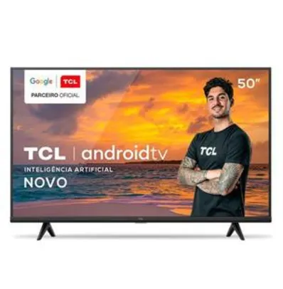 Smart TV TCL LED 4K UHD HDR 50" Android TV com Comando por controle de Voz, Google Assistant e Wi-Fi - 50P615