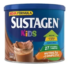 Fórmula infantil em pó sem glúten Mead Johnson Sustagen Kids sabor chocolate en lata de 380g a partir dos 3 anos