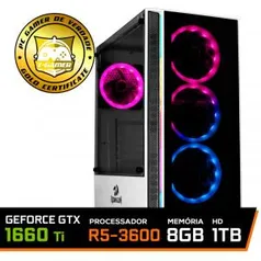 Pc Gamer Ideal 2019 | Ryzen 5 3600 + GTX 1660 Ti + DDR4 8GB + HD 1TB + Fonte 500W - R$3499