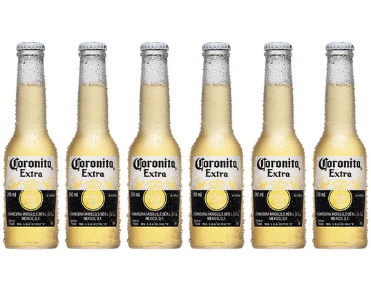 Cerveja Coronita Extra Long Neck 210ml Pack - 6 unidades 