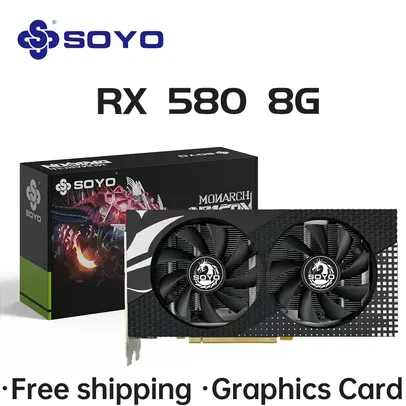 [Imposto Incluso/Moedas] Placa de vídeo Soyo RX 580 8GB 