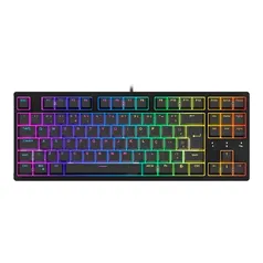 Teclado Mecânico Gamer Husky Sled, TKL, Preto, ABNT2, RGB, Switch Gateron G Pro Red pré-lubrificados, - HTG500PTVR