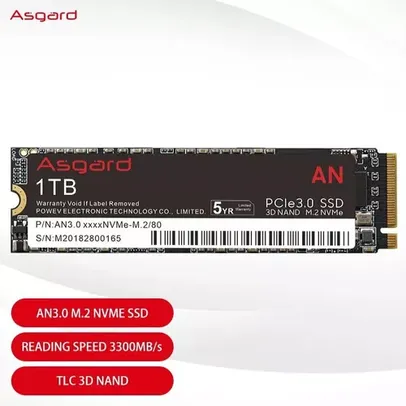 SSD NVME Asgard AN3.0 3300MB/s 1TB