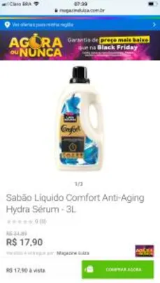 Sabão Líquido Comfort Anti-Aging Hydra Sérum - 3L R$18