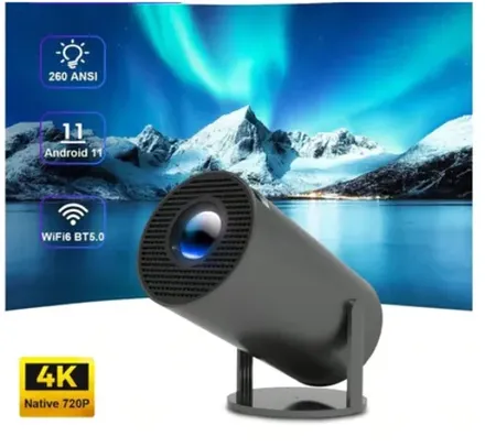 Projetor 4K HD 150 Polegadas Celular, Tv B0x, Xbox, PS, Pc, Wifi e Bluetooth HY300 Magcubic 110/220